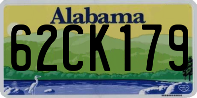 AL license plate 62CK179
