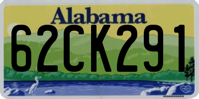 AL license plate 62CK291
