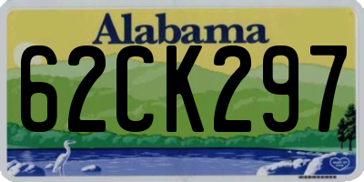 AL license plate 62CK297