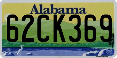 AL license plate 62CK369