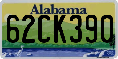 AL license plate 62CK390