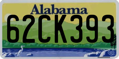 AL license plate 62CK393