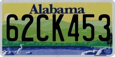 AL license plate 62CK453