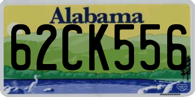 AL license plate 62CK556