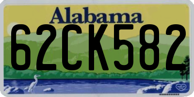 AL license plate 62CK582