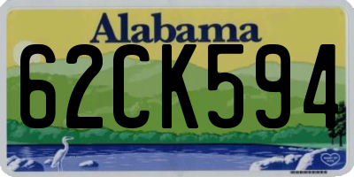 AL license plate 62CK594
