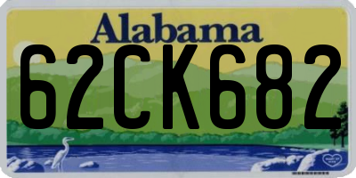 AL license plate 62CK682