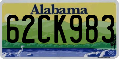 AL license plate 62CK983