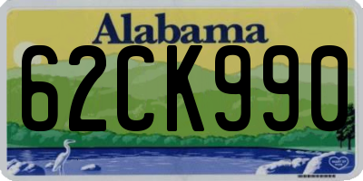 AL license plate 62CK990