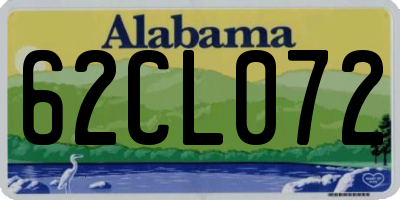 AL license plate 62CL072