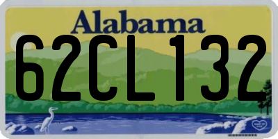 AL license plate 62CL132