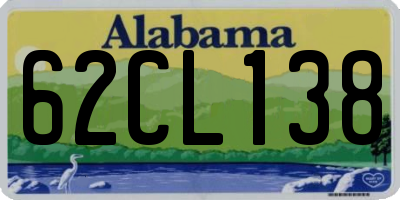 AL license plate 62CL138