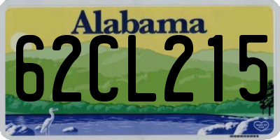 AL license plate 62CL215