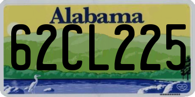 AL license plate 62CL225