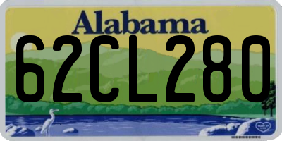 AL license plate 62CL280