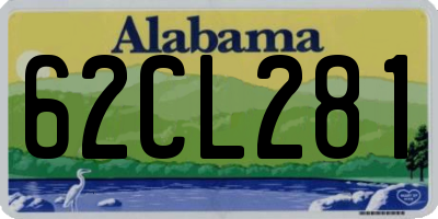 AL license plate 62CL281