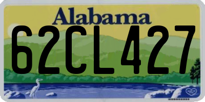 AL license plate 62CL427