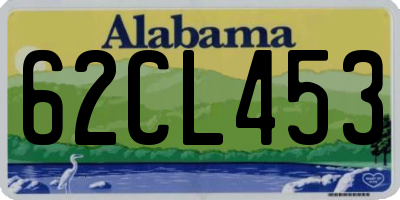 AL license plate 62CL453