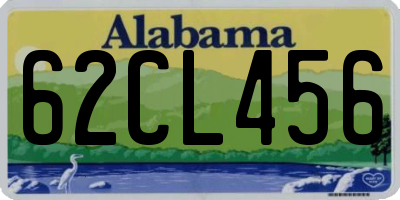 AL license plate 62CL456