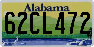 AL license plate 62CL472