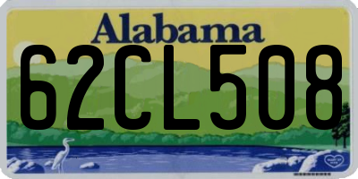 AL license plate 62CL508