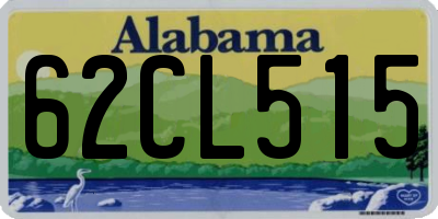 AL license plate 62CL515