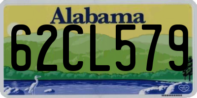 AL license plate 62CL579