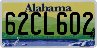 AL license plate 62CL602