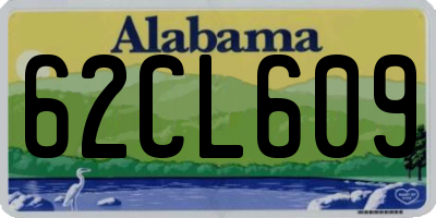 AL license plate 62CL609