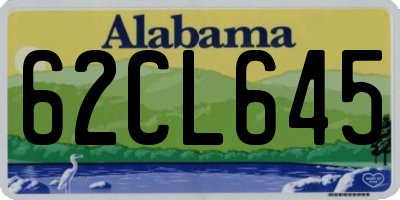 AL license plate 62CL645