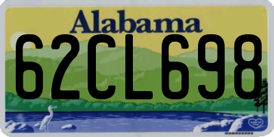 AL license plate 62CL698