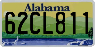 AL license plate 62CL811