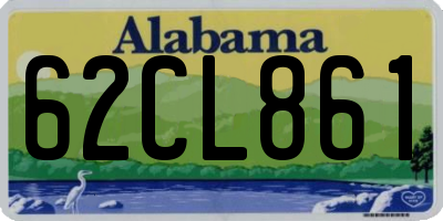AL license plate 62CL861