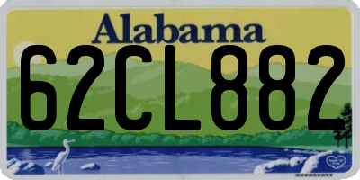 AL license plate 62CL882