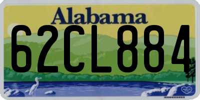 AL license plate 62CL884