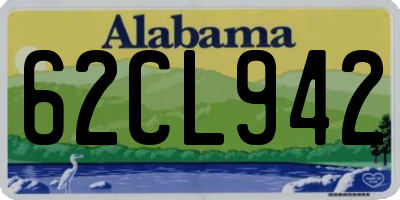 AL license plate 62CL942