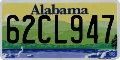 AL license plate 62CL947