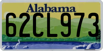 AL license plate 62CL973