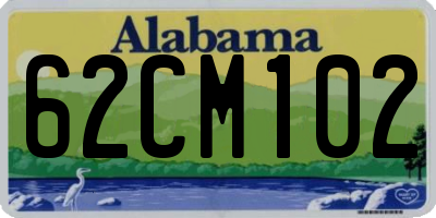 AL license plate 62CM102