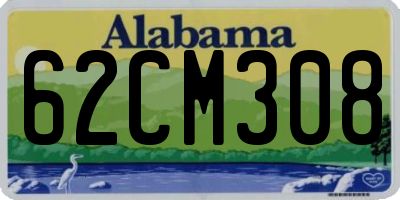 AL license plate 62CM308