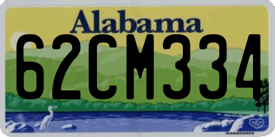 AL license plate 62CM334