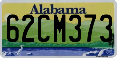 AL license plate 62CM373