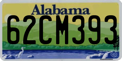 AL license plate 62CM393