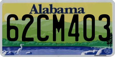 AL license plate 62CM403