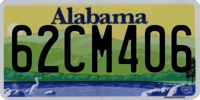 AL license plate 62CM406