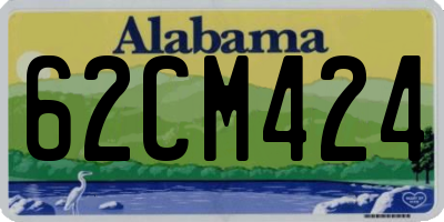 AL license plate 62CM424
