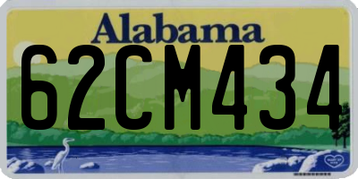 AL license plate 62CM434