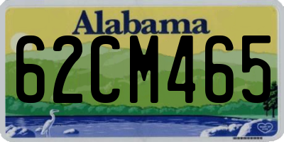 AL license plate 62CM465