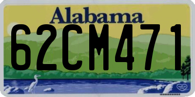 AL license plate 62CM471