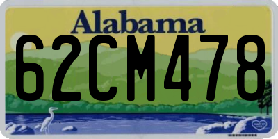 AL license plate 62CM478